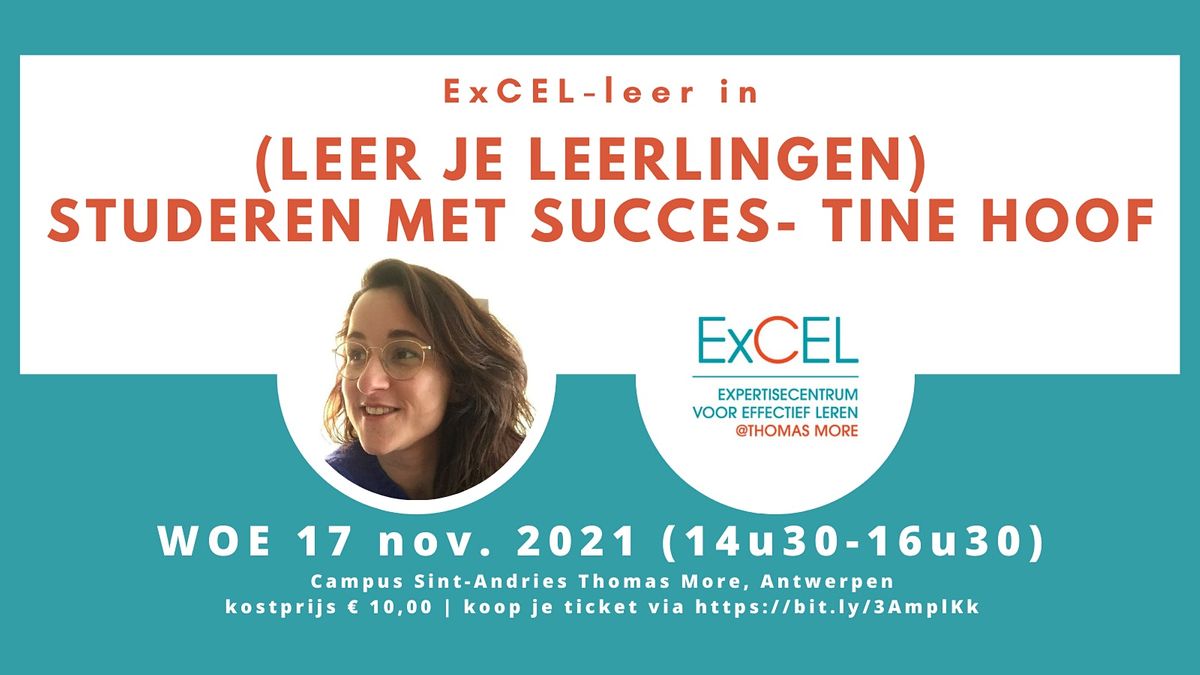 wandelen Bron Belonend Leer je leerlingen) studeren met succes - Tine Hoof, Thomas More Antwerpen  - Campus Sint-Andries, 17 November 2021