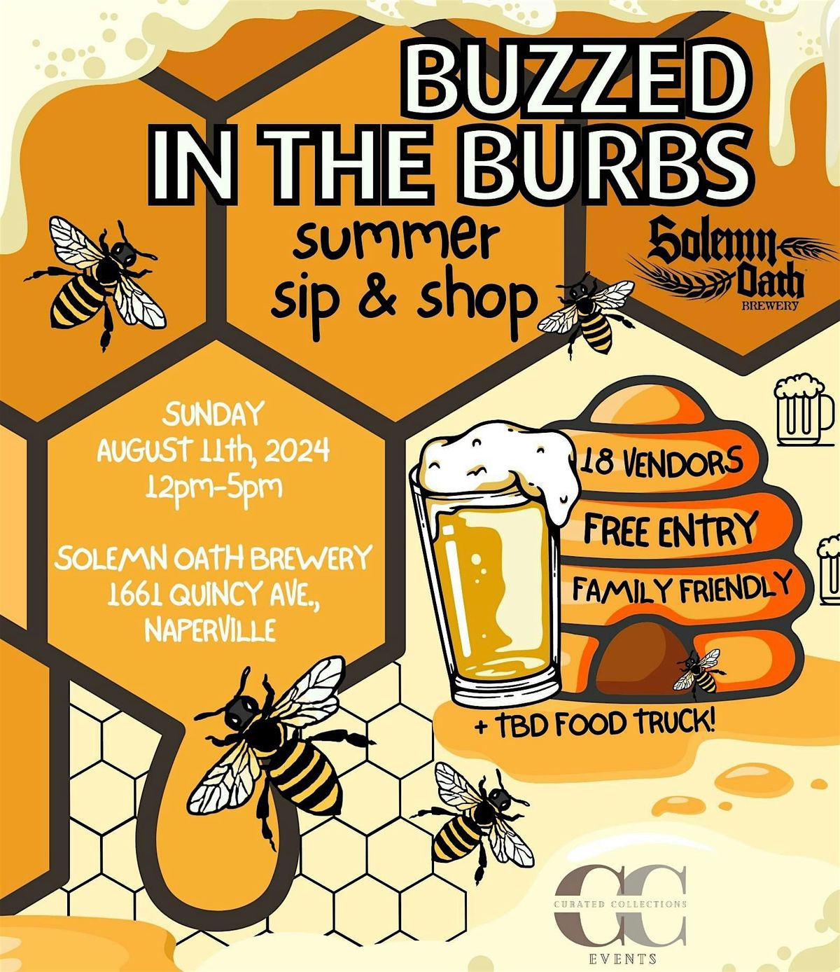 Buzzed In The Burbs Summer Sip & Shop