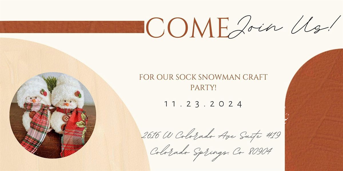 The MountainMercantile's Sock Snowman Craft Party!