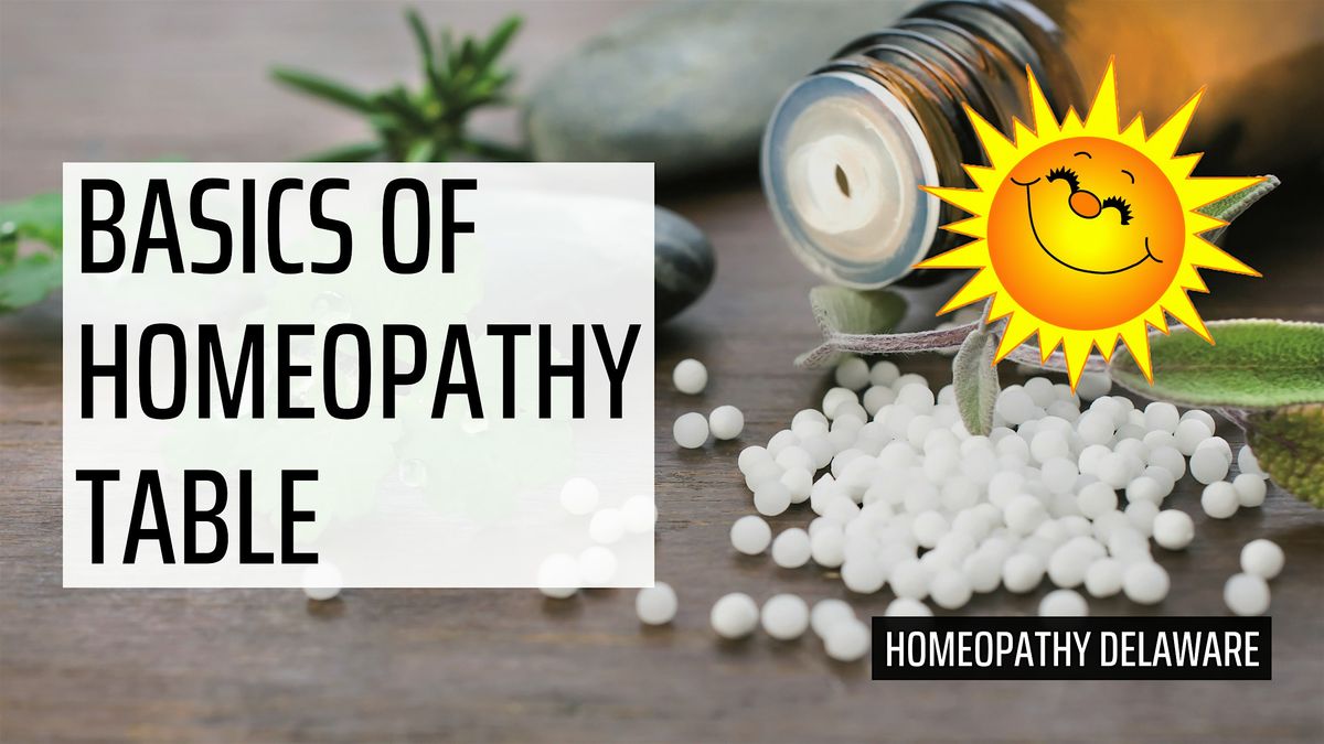 Basics of Homeopathy Info Table at the Bear Library