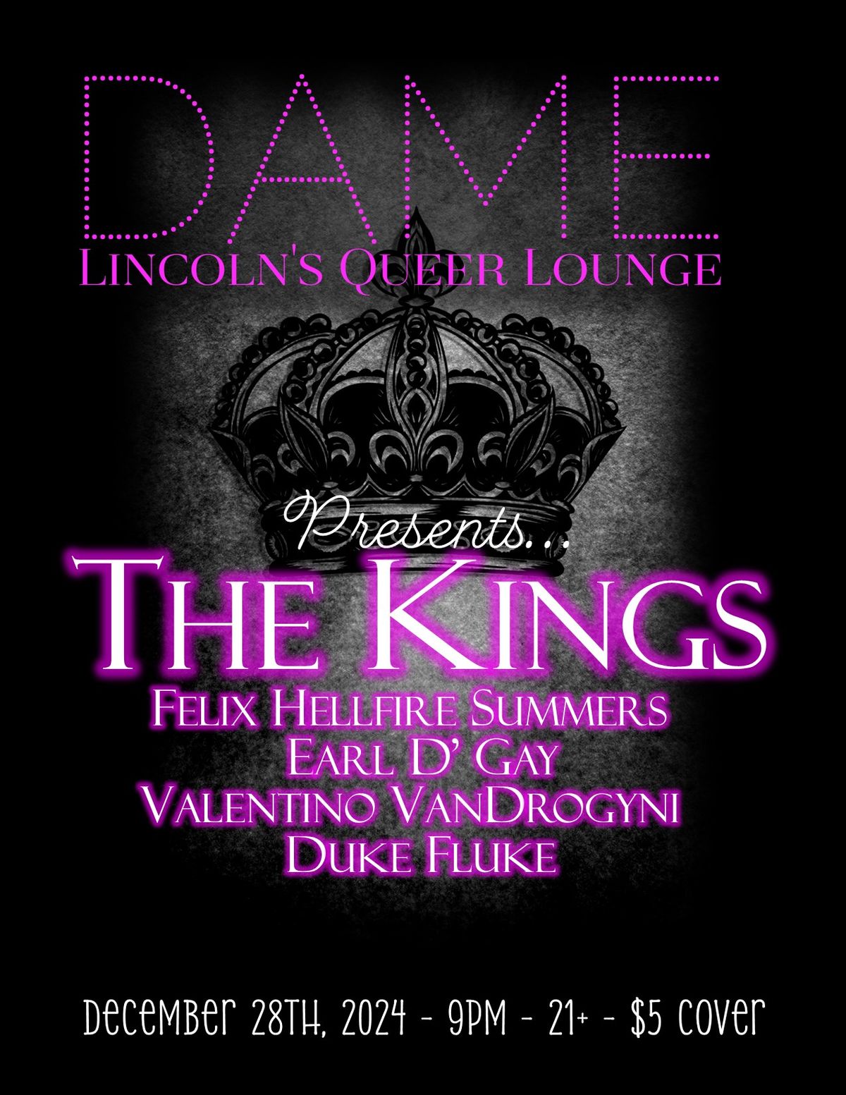 Drag Kings at DAME