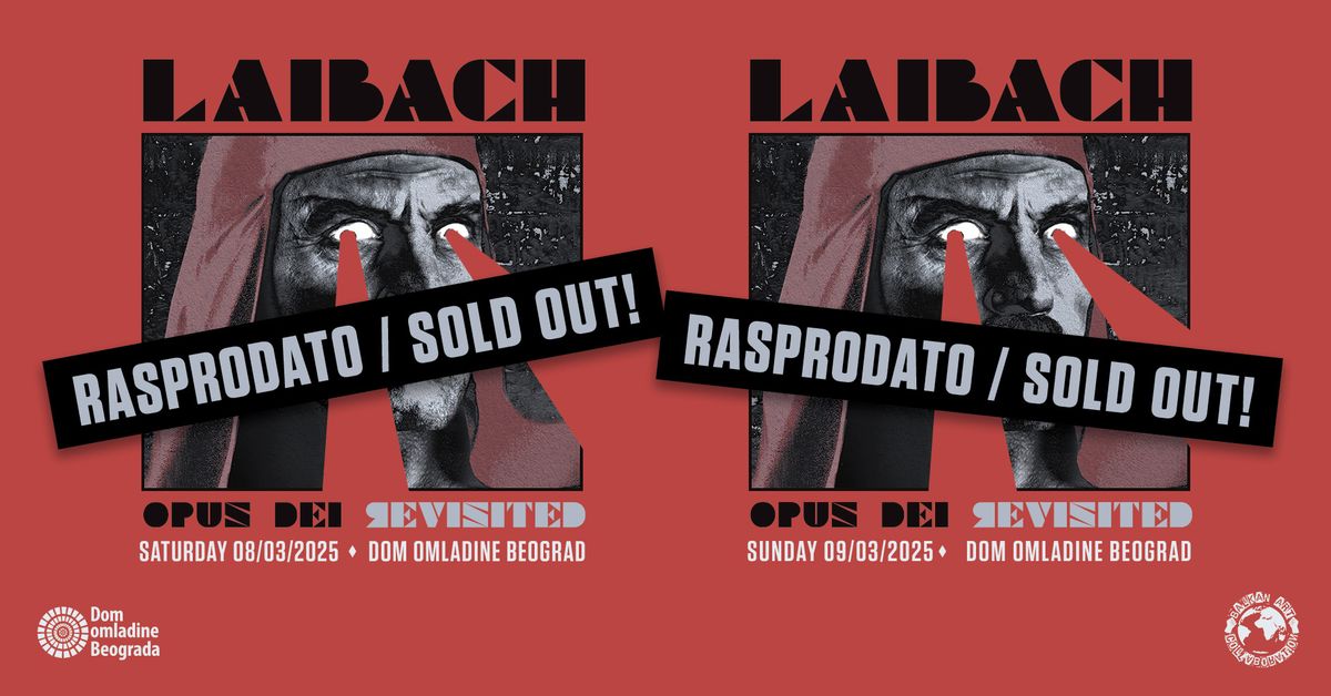 Laibach live | Dom omladine Beograda, 9.3.2025. - SOLD OUT!