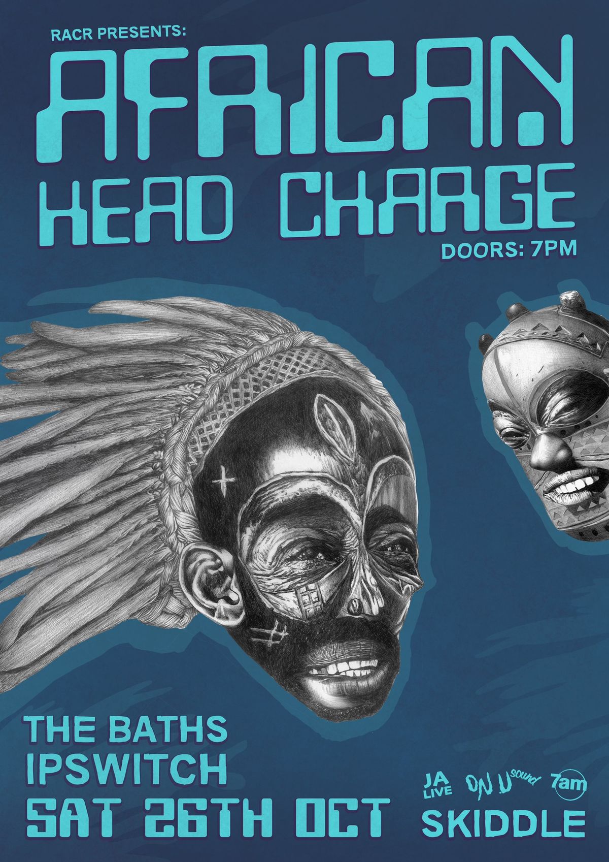 African Head Charge - The Baths, Ipswich