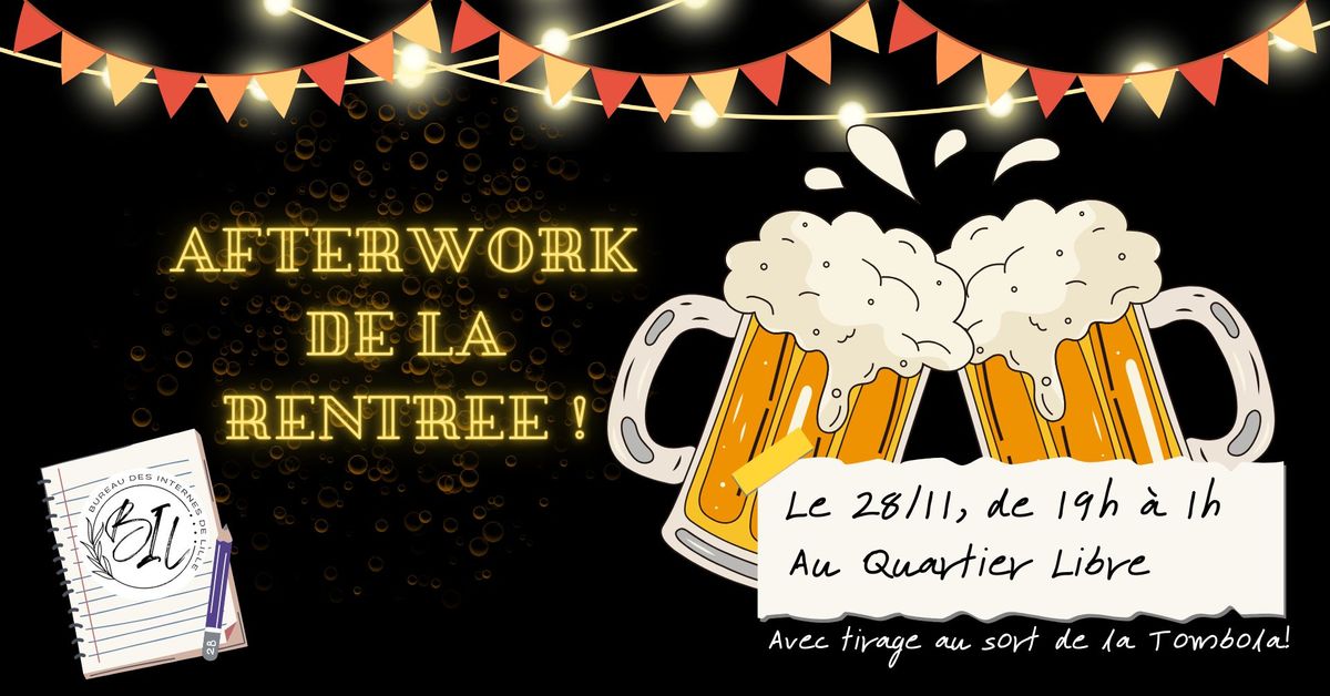 Afterwork de la rentr\u00e9e !