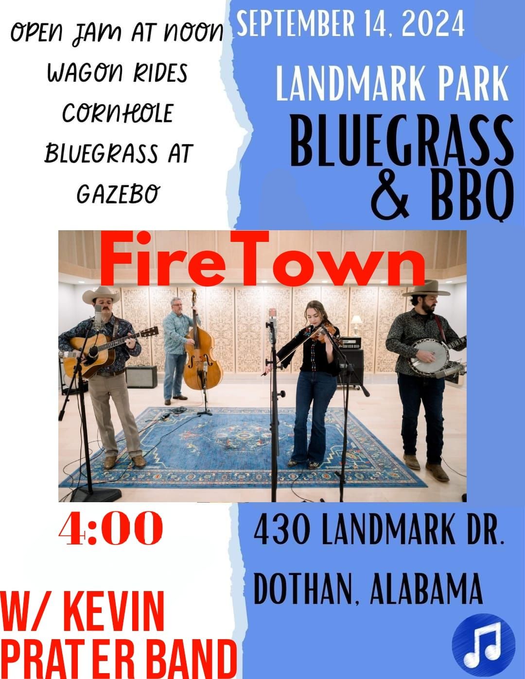 FireTown @ Landmark Park Bluegrass & BBQ