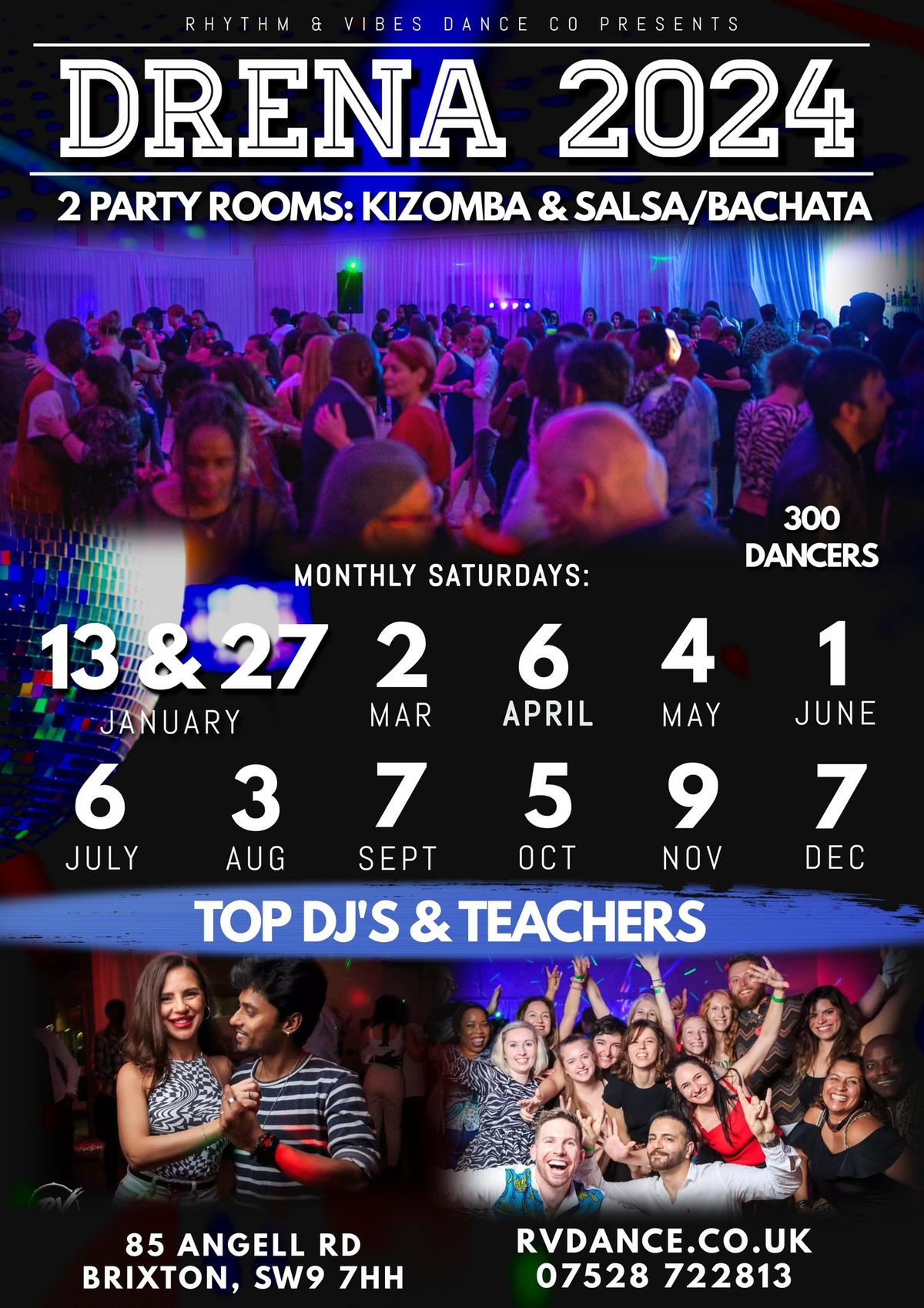 Drena! London's Biggest Kizomba, Salsa & Bachata Party - 2 Rooms