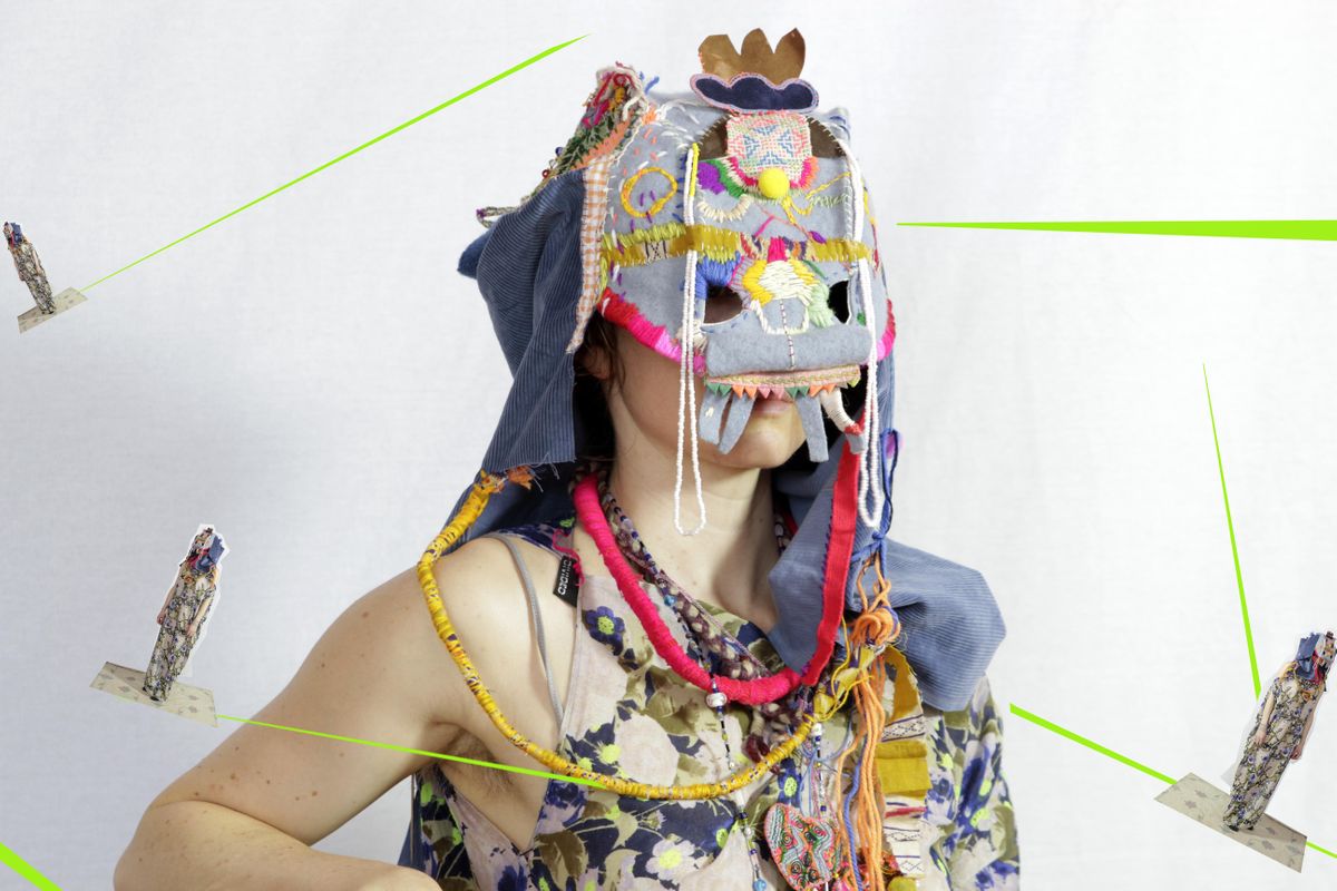 Wearable textile masks and disguises workshop with Kasia Tons