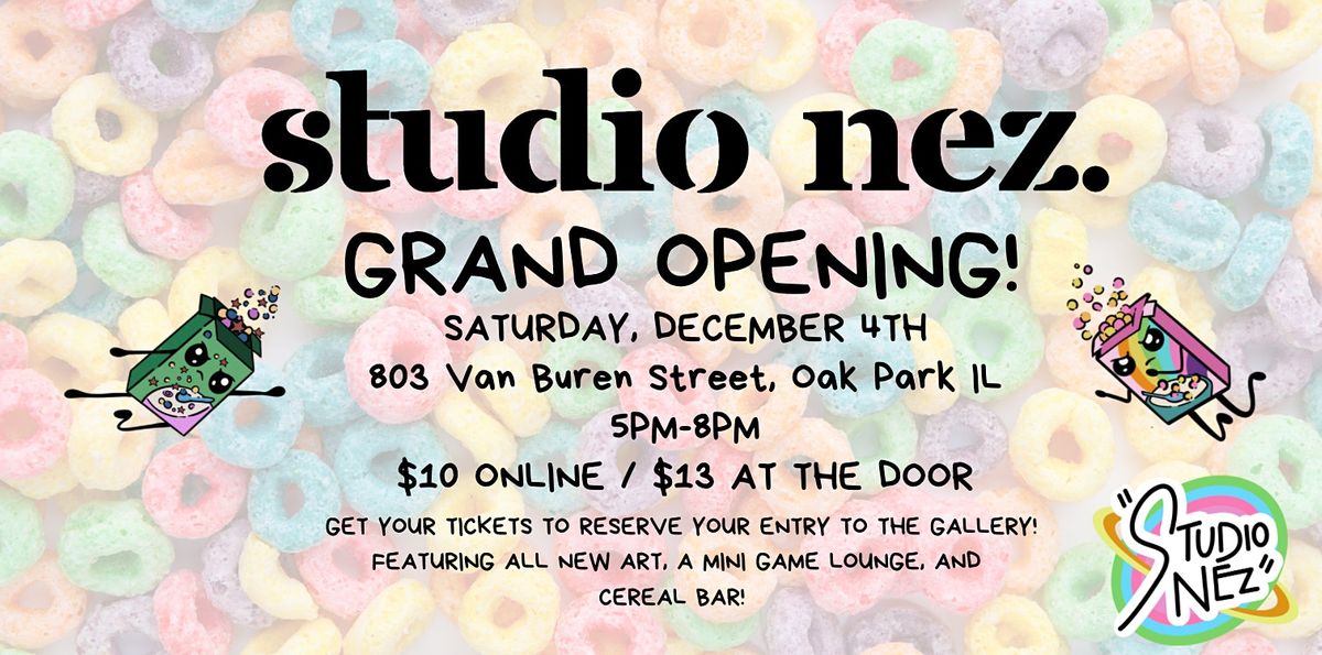 Studio Nez Grand Opening, Studio Nez, Oak Park, 4 December 2021