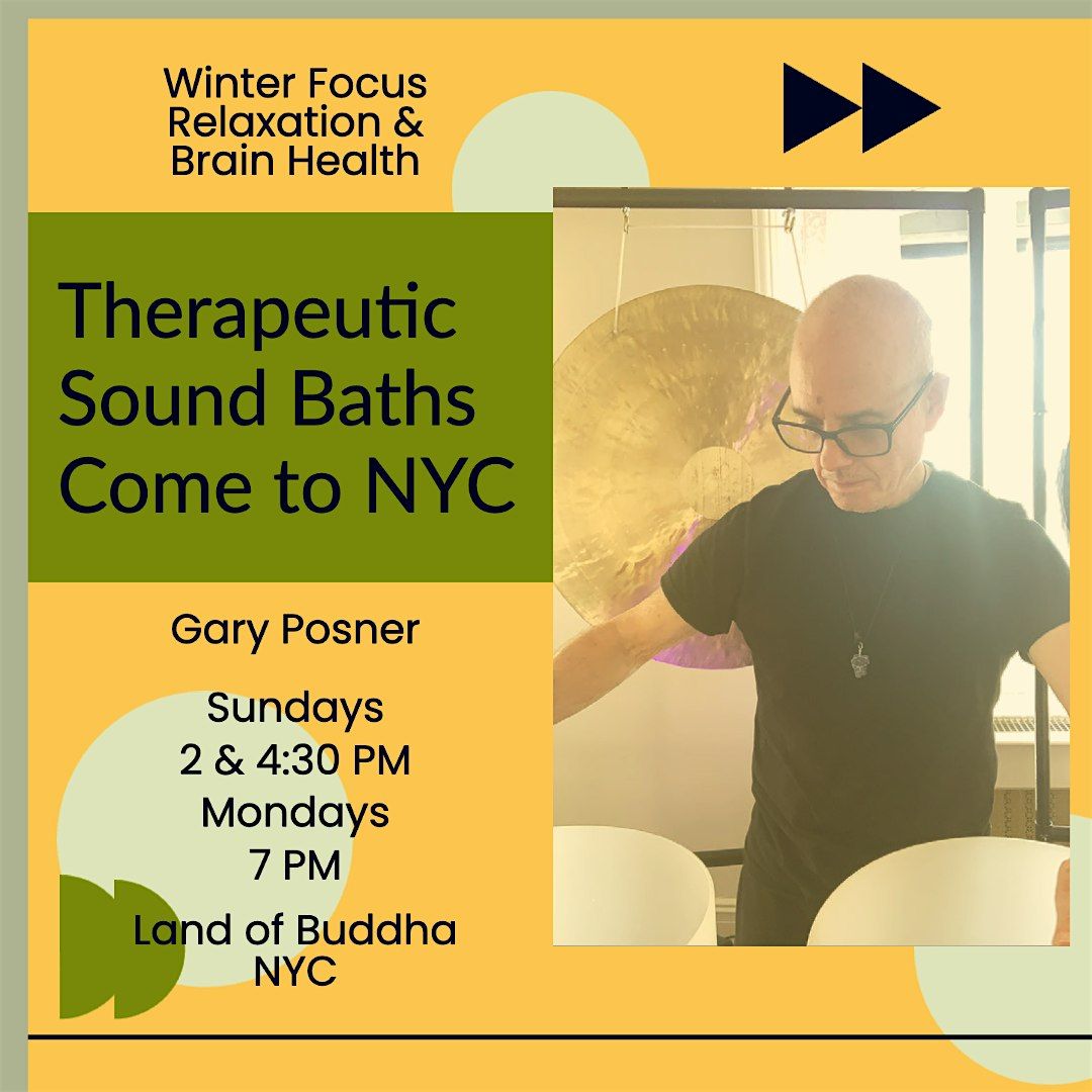 Simply Sunday Evening Sound Bath with Sound Therapist Gary Posner