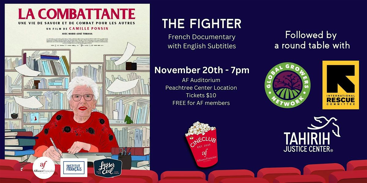 La Combattante (The Fighter) followed by a Roundtable - French Cin\u00e9club