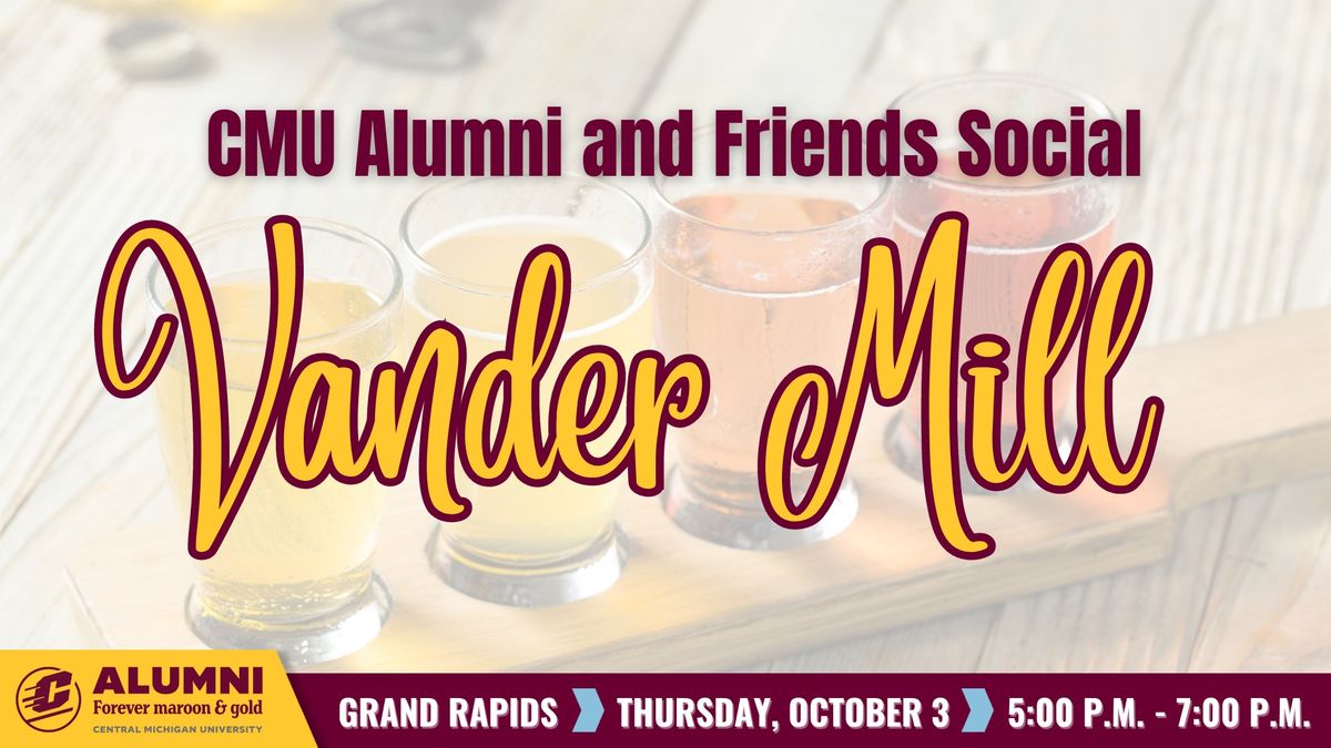 CMU Alumni and Friends Social - Vander Mill 