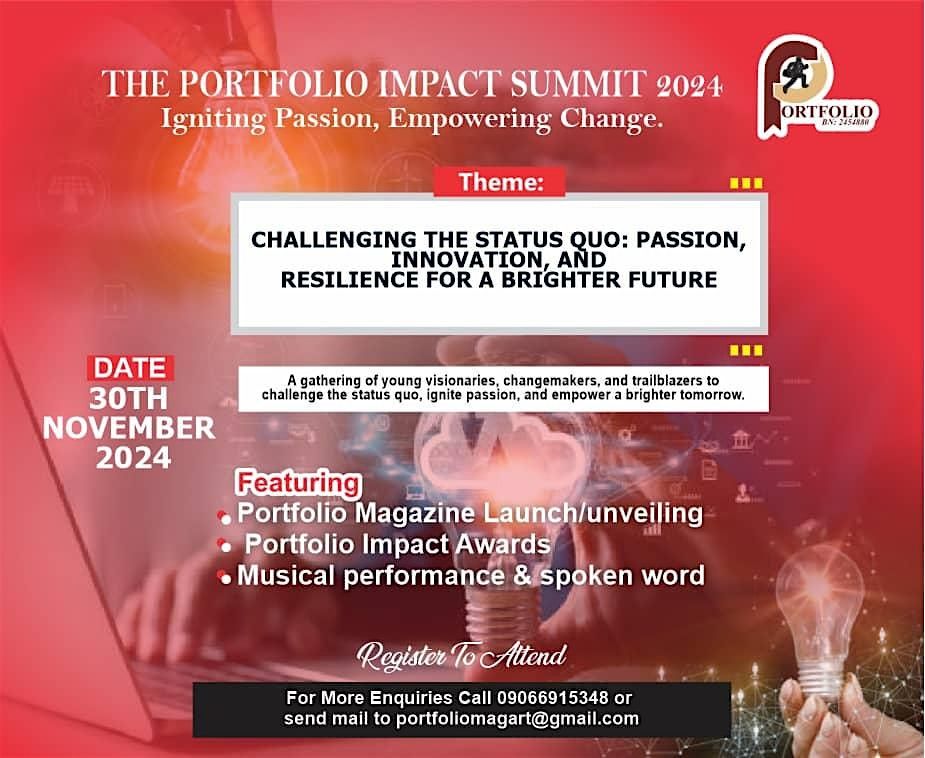 THE PORTFOLIO IMPACT SUMMIT 2024: Igniting Passion, Empowering Change