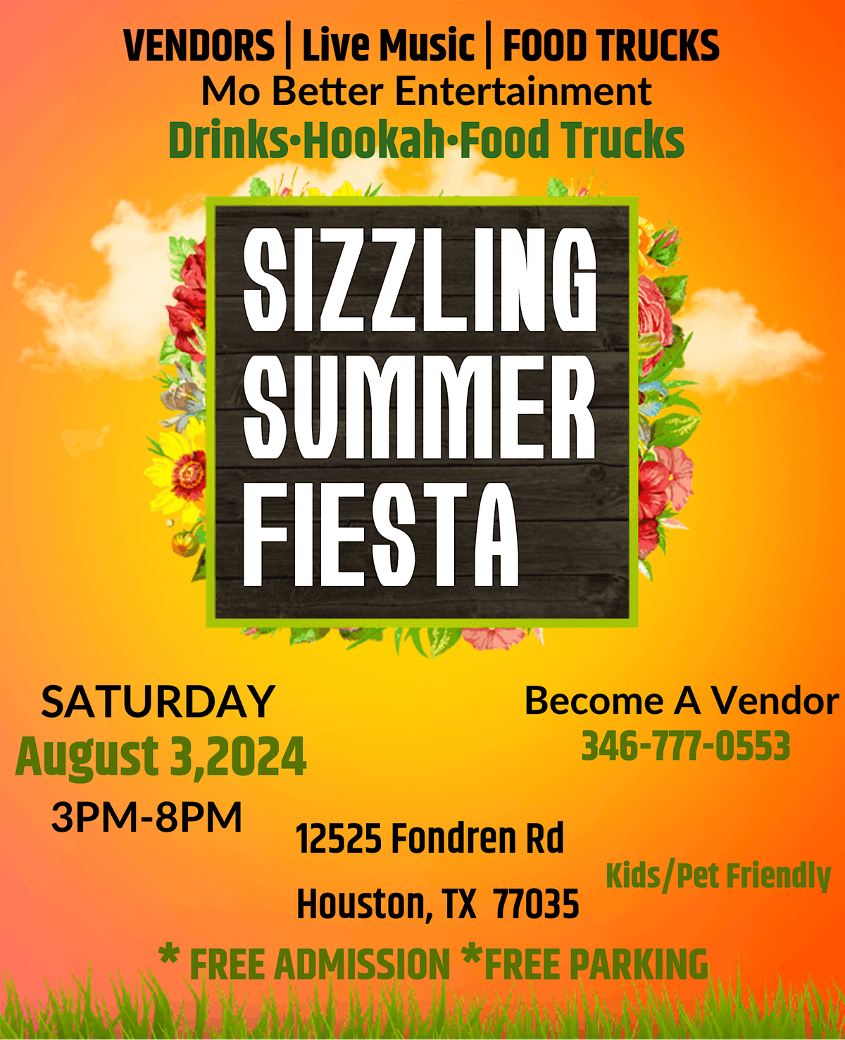 Sizzling Summer  Vendors Fiesta