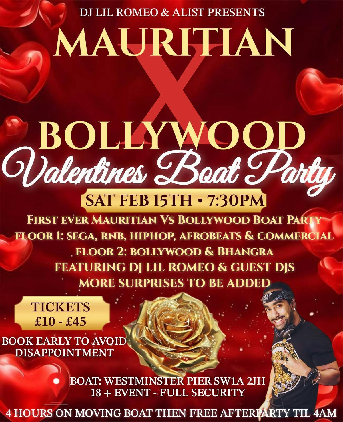 Mauritian V's Bollywood Valentines Boat party