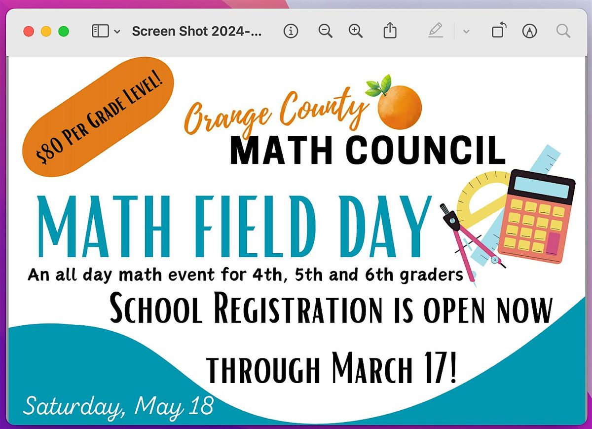 OC Math Field Day 2024