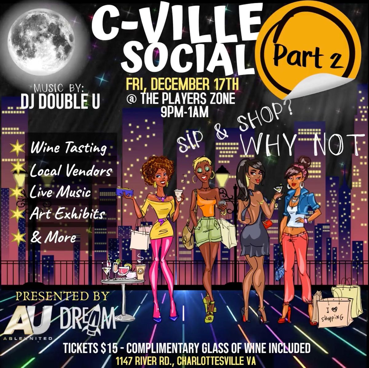 Cville Social Pt 2!, 1147 River Rd, Charlottesville, 17 December to 18