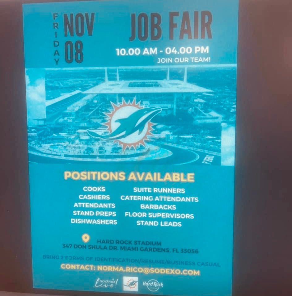 Hard Rock Stadium Job Fair