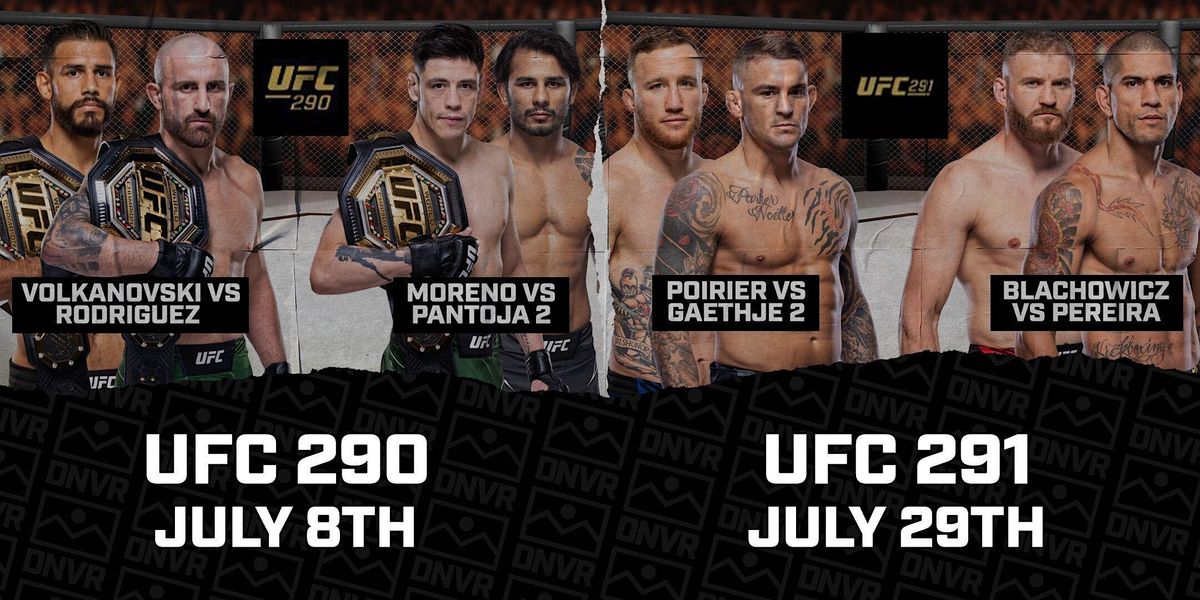 UFC Fights at the DNVR Bar, The DNVR Bar, Denver, 8 July to 29 July