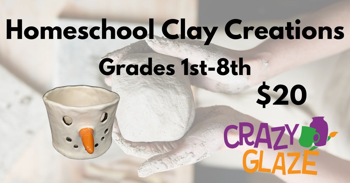 Homeschool Clay Creations - Snowman Votive