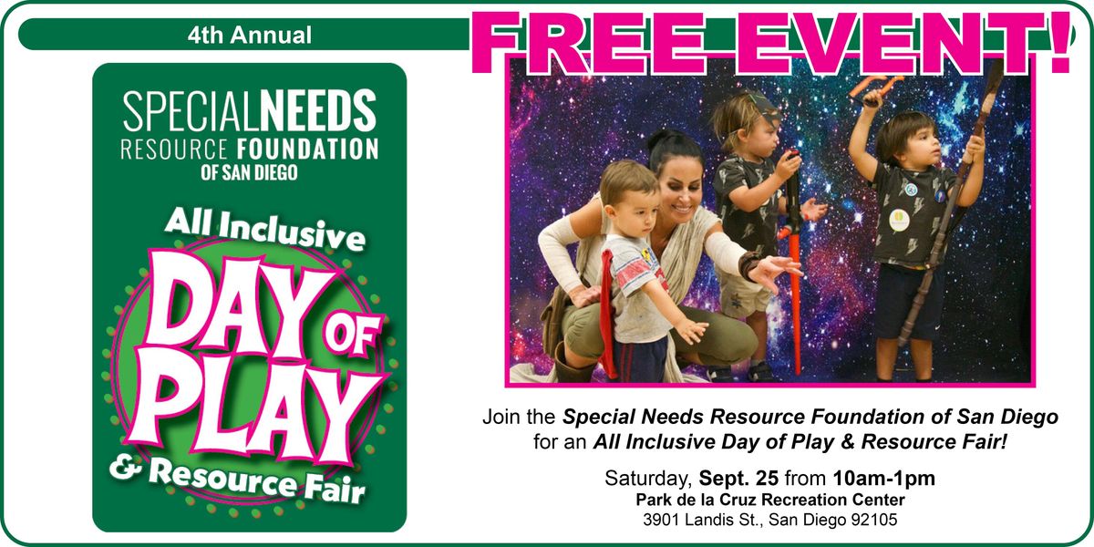 All Inclusive Day of Play & Resource Fair - FREE EVENT