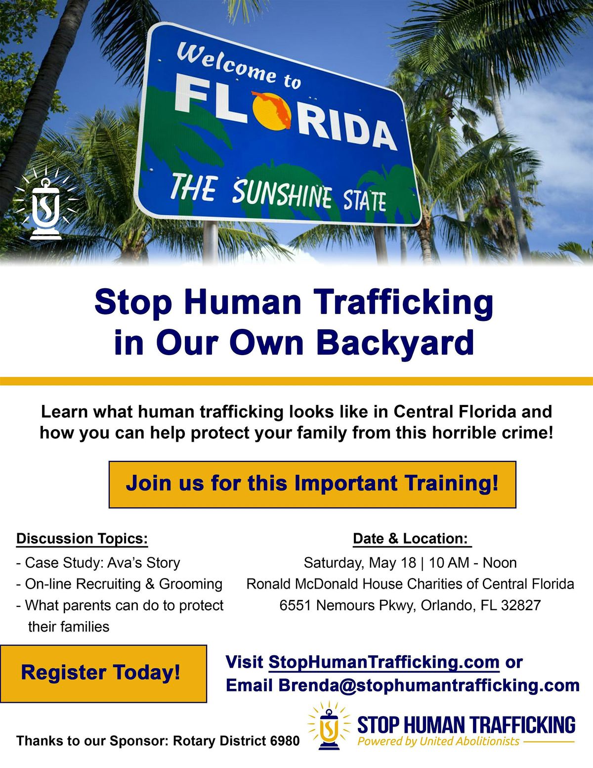 Stop Human Trafficking in Our Own Backyard