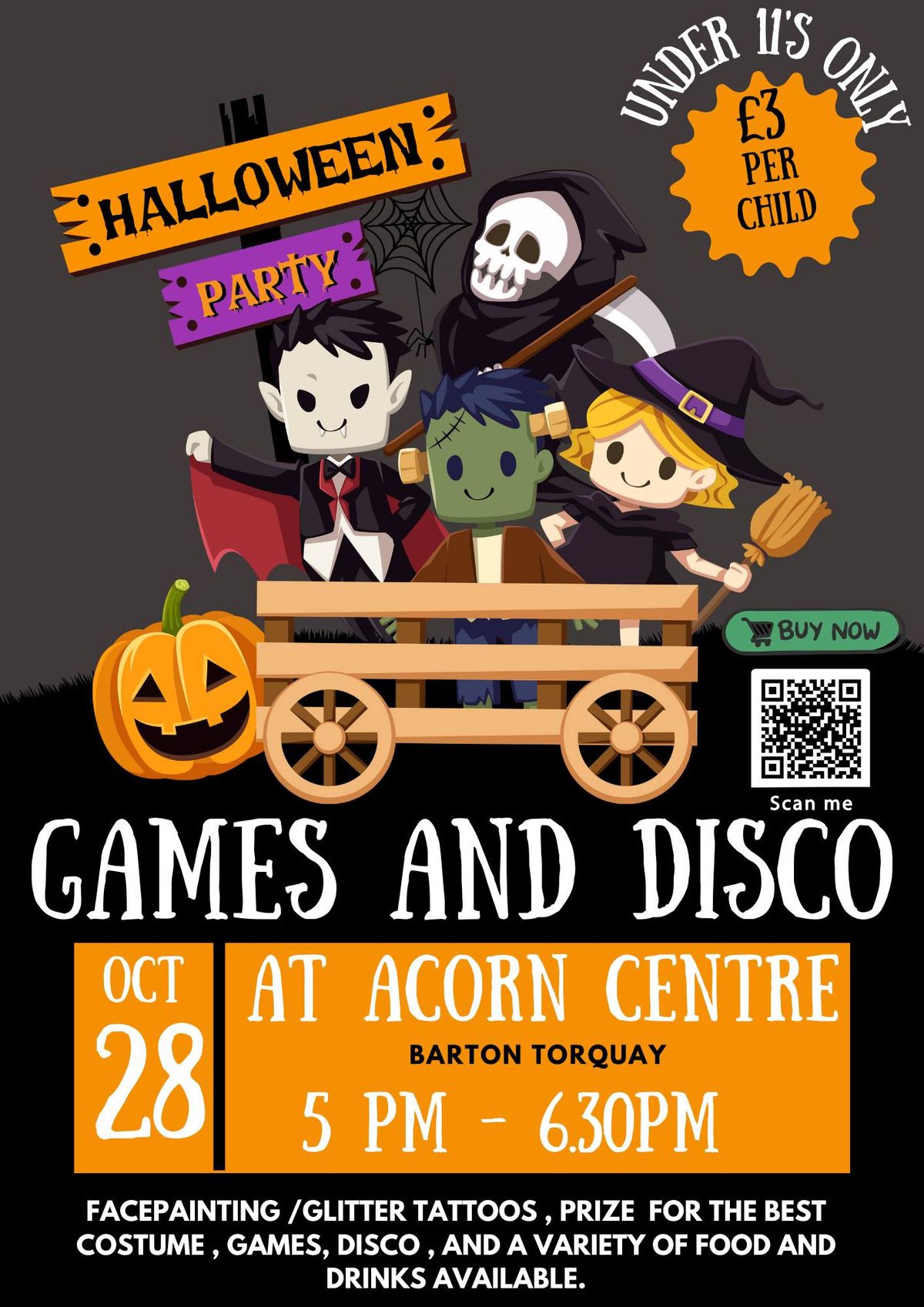 Under 11's Halloween Disco