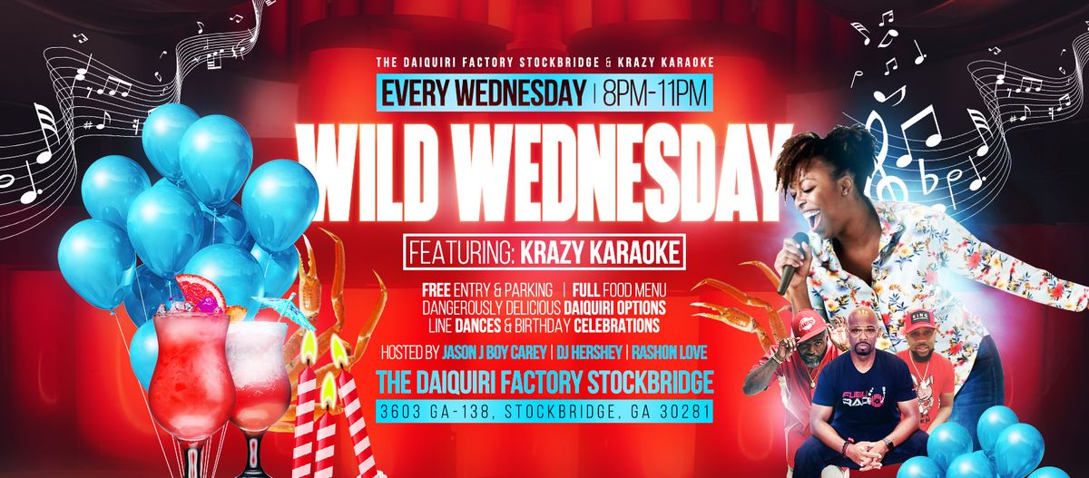 Wild Wednesday Feat. Krazy Karaoke Hosted by J Boy Carey