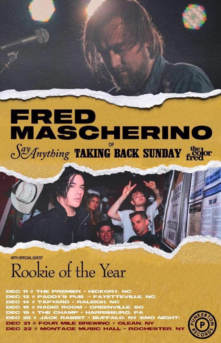 Fred Mascherino (Say Anything\/Taking Back Sunday) with Rookie of the Year