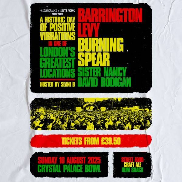 Barrington Levy - South Facing 2025 London Tickets