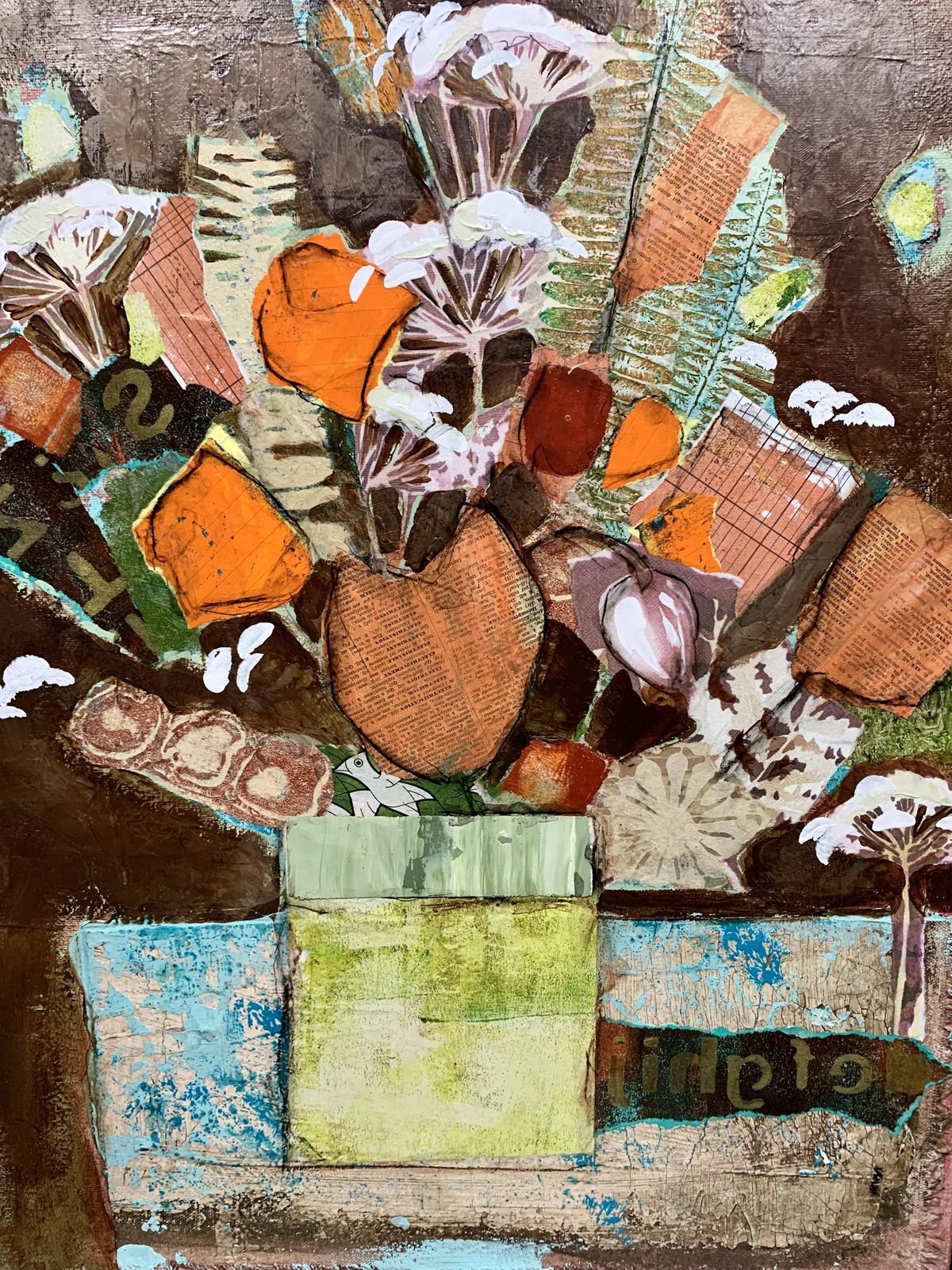 Making and Adding Papers to Your Mixed Media Art