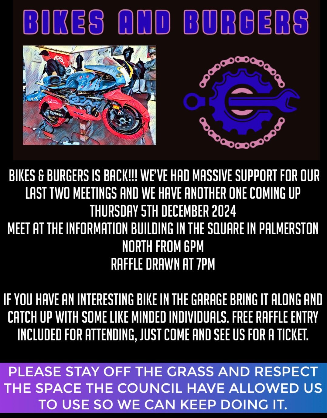 Bikes and Burgers December