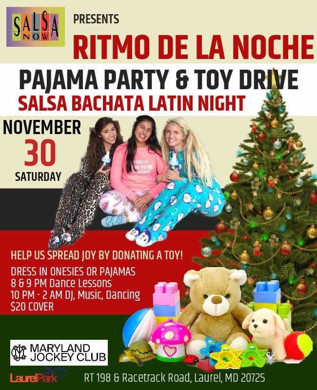 Pajama Party and Toy Drive Salsa Bachata Latin Dance Night