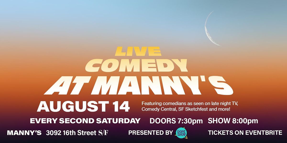 Live Comedy at Manny's in the Mission