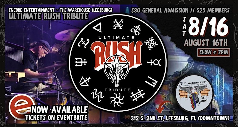 Ultimate Rush Tribute @ The Warehouse Social Club (Leesburg)