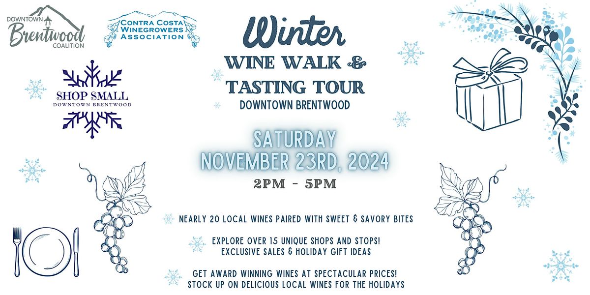 Winter Wine Walk and Tasting Tour 2024