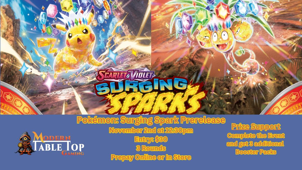 Pok\u00e9mon: Surging Sparks Prerelease