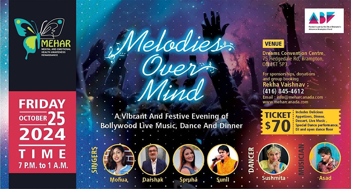 Melodies Over Mind - MEHAR's Festive Event of Live Music, Dance, And Dinner