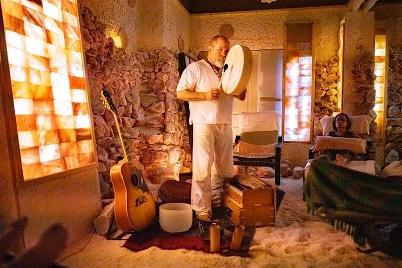 Himalayan Salt Cave Sound Journey w\/Cosmic Throat Singer Matthew Kocel