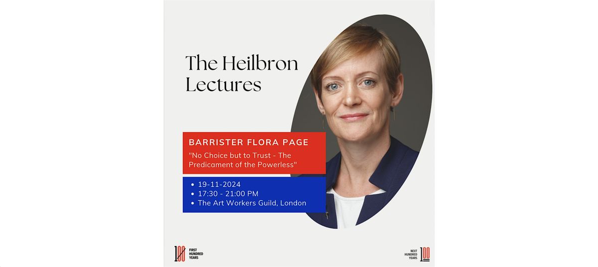 Next100Years's Fifth Heilbron Lecture