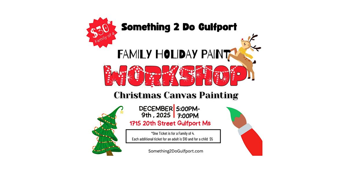 Family & Friends Holiday Paint (for a group of 4)