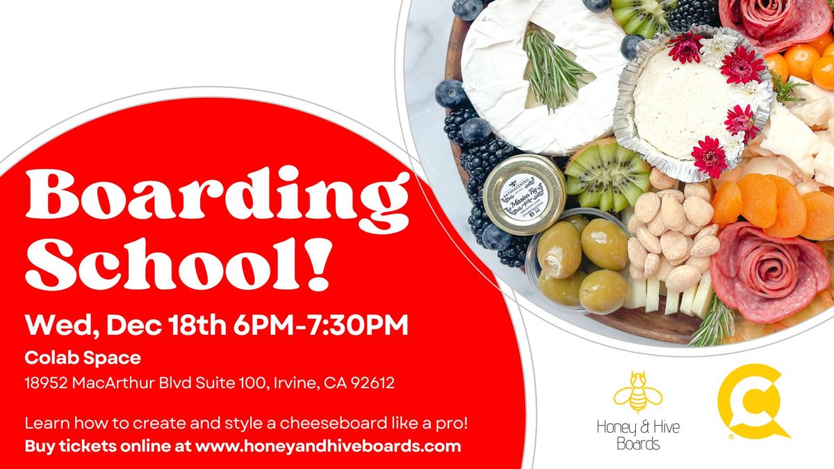 Boarding School - Christmas Themed Charcuterie Board Workshop