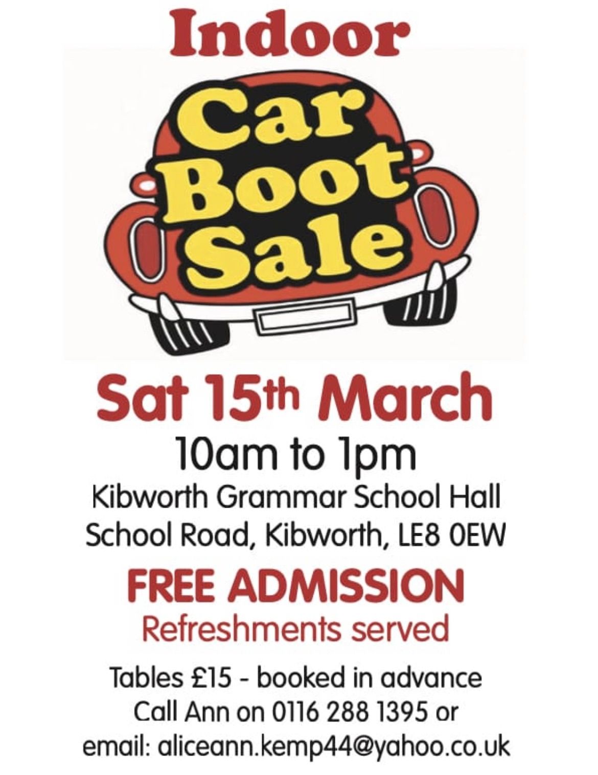 INDOOR CAR BOOT