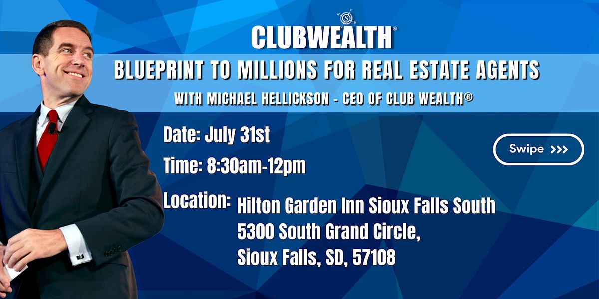 Blueprint to Millions for Real Estate Agents | Sioux Falls, SD