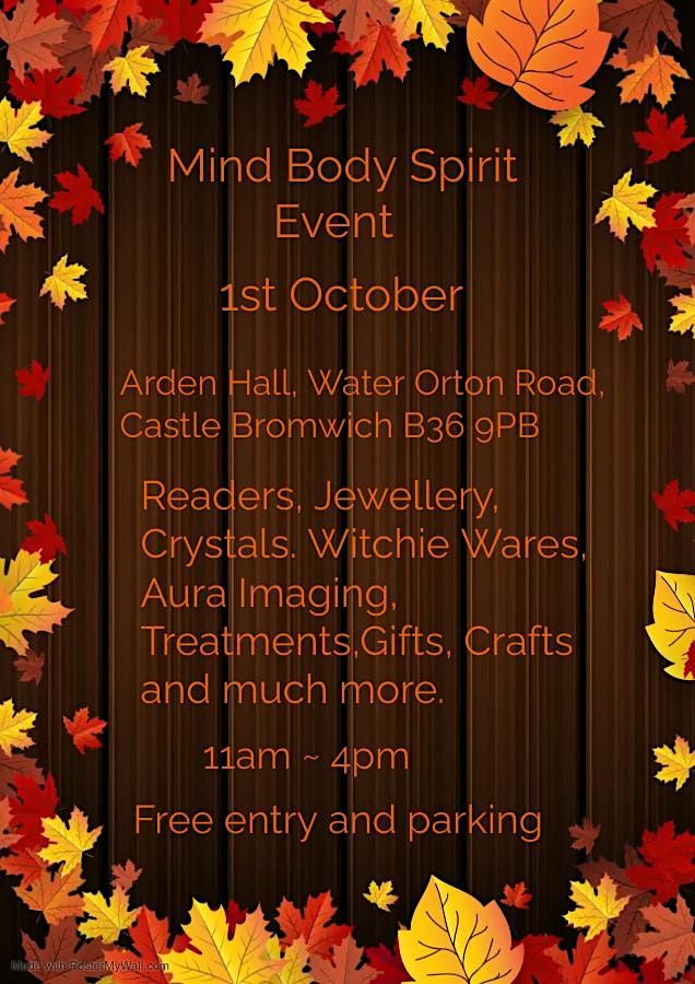 Mind Body and Spirit Event.