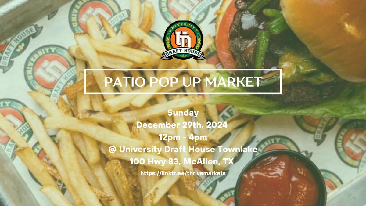 Patio Pop Up Market