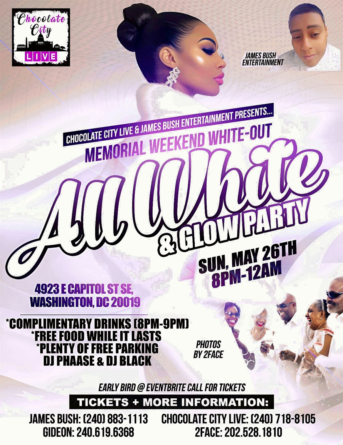 MEMORIAL WEEKEND WHITEOUT: ALL WHITE & GLOW  PARTY