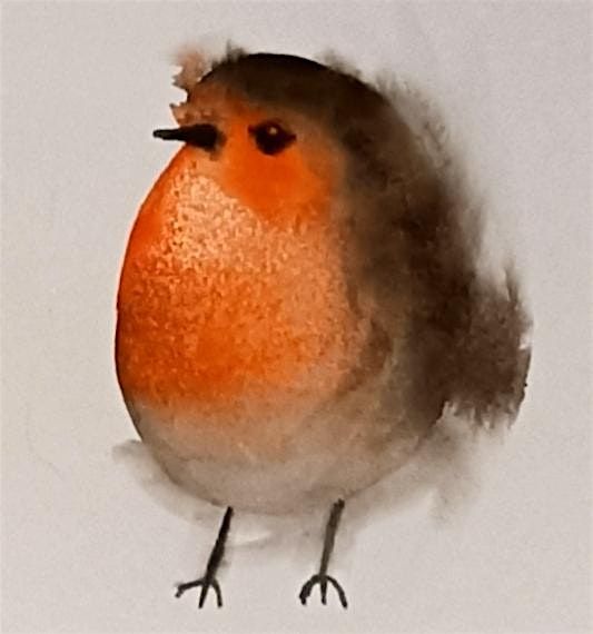 Watercolour robins card making ,The Boathouse, Newquay. Fri 29th Nov. 4-6pm