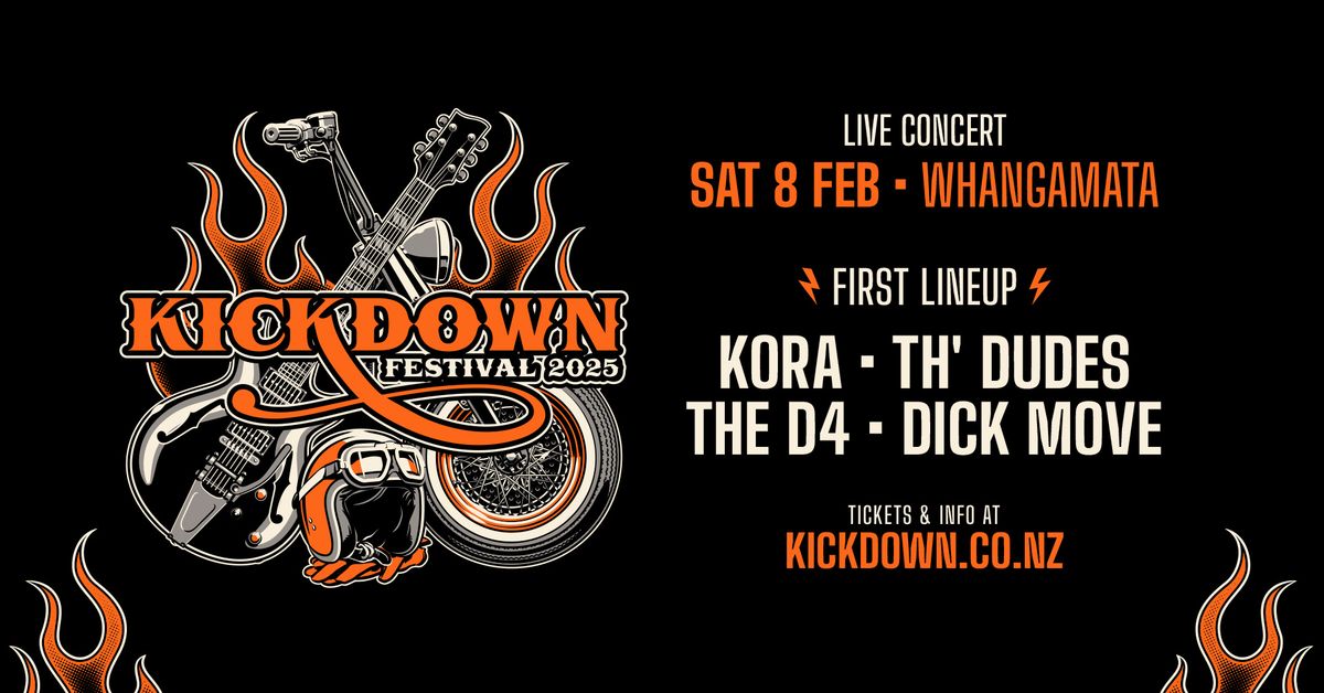 Kickdown Festival - Feb 6-8th, 2025 | Whangamata