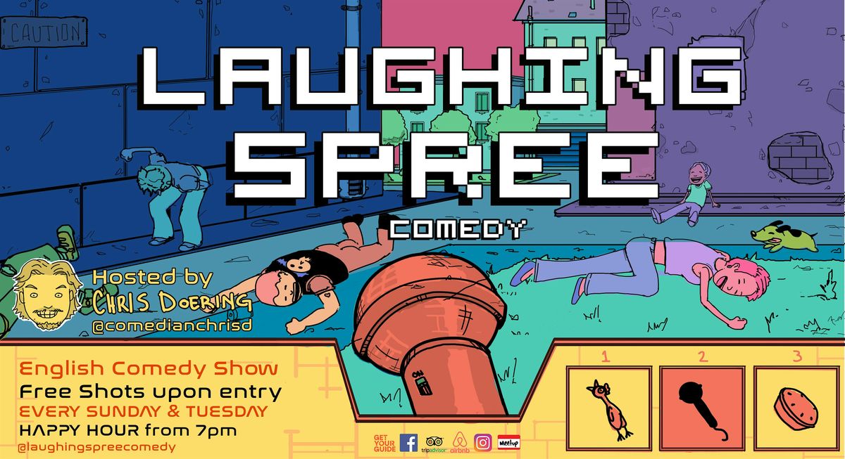 Laughing Spree: English Comedy on a BOAT (FREE SHOTS) 30.04.