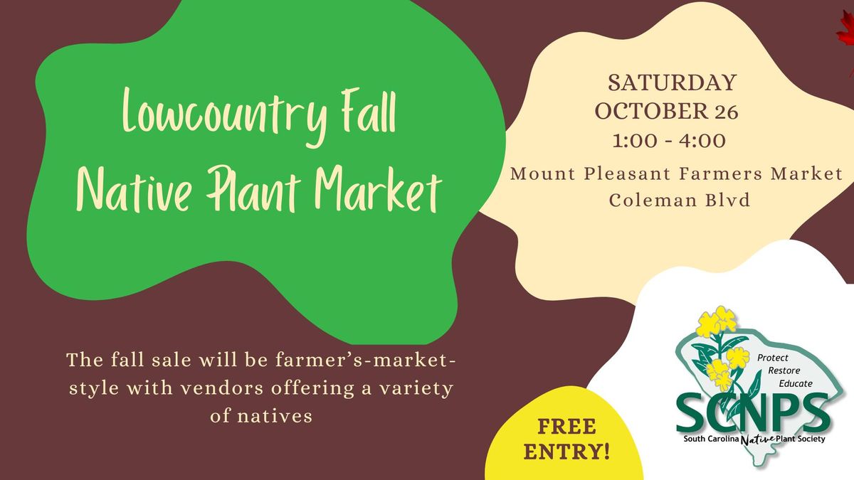 Lowcountry Fall Native Plant Market with Town of Mount Pleasant